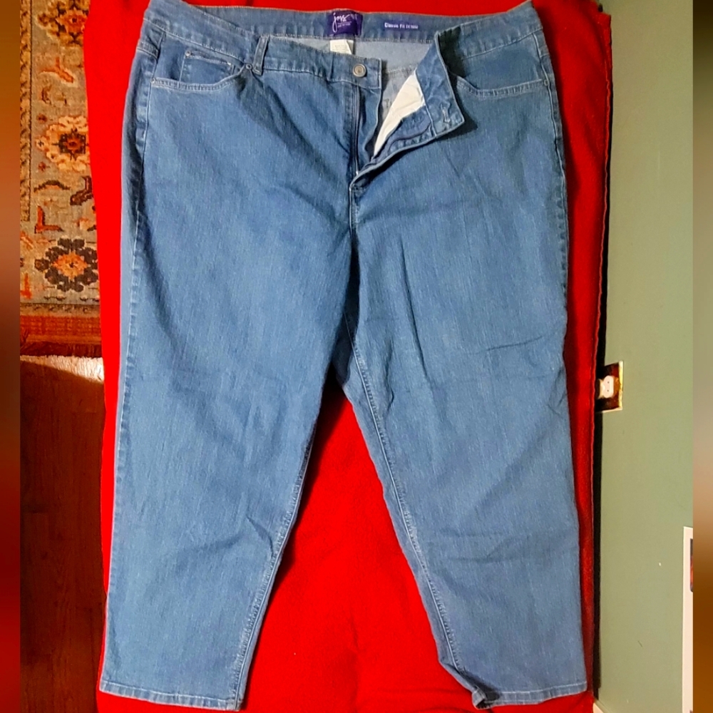 Women's Just My Size Classic Fit Denim Jeans. Plus Size 26W Petite